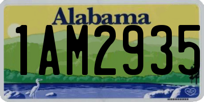 AL license plate 1AM2935