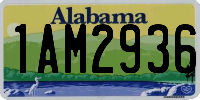 AL license plate 1AM2936