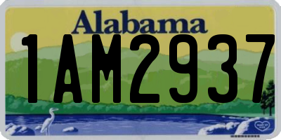 AL license plate 1AM2937