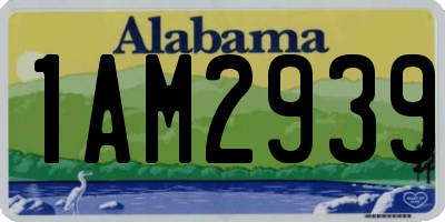 AL license plate 1AM2939