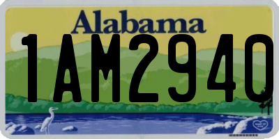 AL license plate 1AM2940