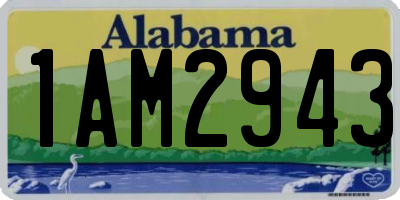 AL license plate 1AM2943