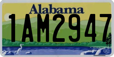 AL license plate 1AM2947