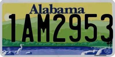 AL license plate 1AM2953