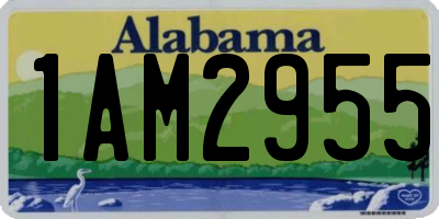AL license plate 1AM2955