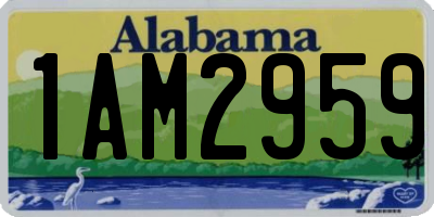 AL license plate 1AM2959