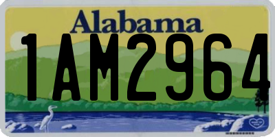 AL license plate 1AM2964