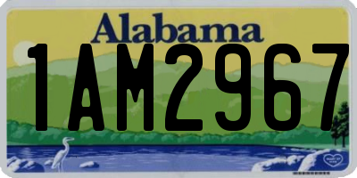 AL license plate 1AM2967