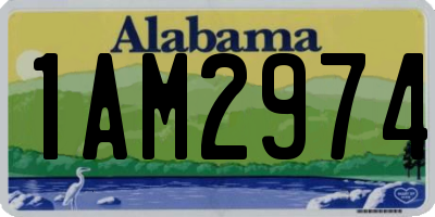 AL license plate 1AM2974