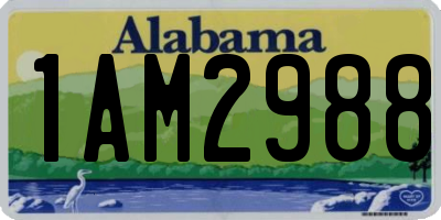 AL license plate 1AM2988