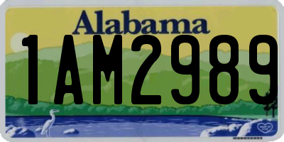 AL license plate 1AM2989