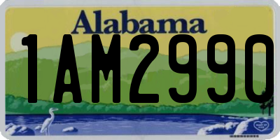 AL license plate 1AM2990