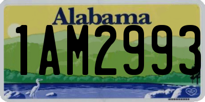 AL license plate 1AM2993