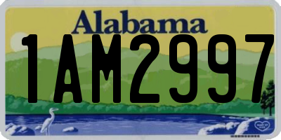 AL license plate 1AM2997