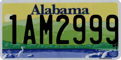 AL license plate 1AM2999