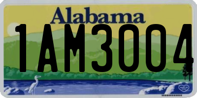 AL license plate 1AM3004