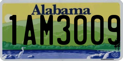 AL license plate 1AM3009