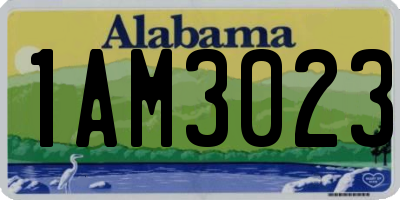 AL license plate 1AM3023