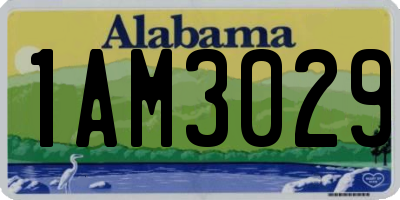 AL license plate 1AM3029