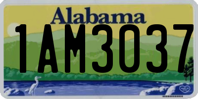 AL license plate 1AM3037