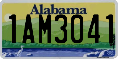 AL license plate 1AM3041