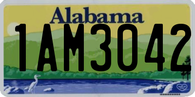 AL license plate 1AM3042