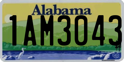 AL license plate 1AM3043