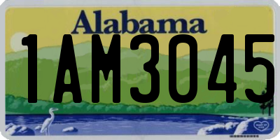 AL license plate 1AM3045