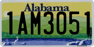 AL license plate 1AM3051