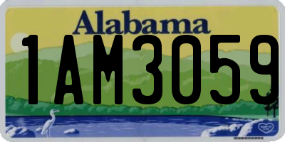 AL license plate 1AM3059