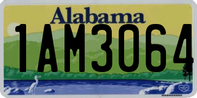 AL license plate 1AM3064