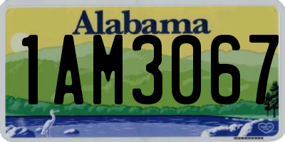 AL license plate 1AM3067