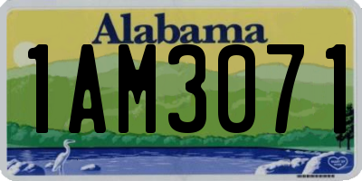 AL license plate 1AM3071