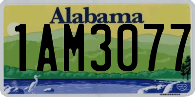 AL license plate 1AM3077