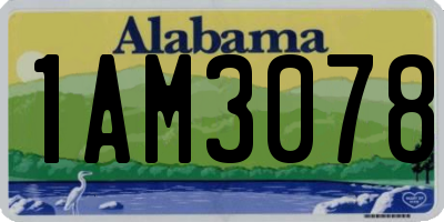 AL license plate 1AM3078