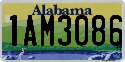 AL license plate 1AM3086