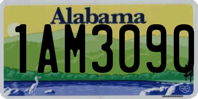 AL license plate 1AM3090