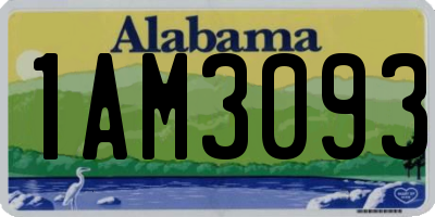 AL license plate 1AM3093