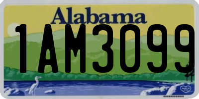 AL license plate 1AM3099