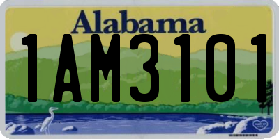 AL license plate 1AM3101
