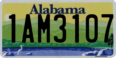 AL license plate 1AM3107