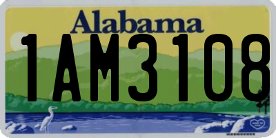AL license plate 1AM3108
