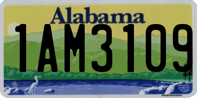 AL license plate 1AM3109