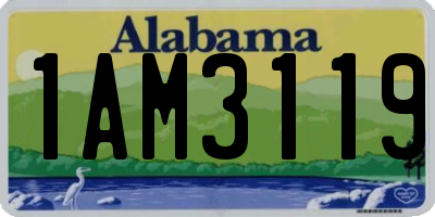 AL license plate 1AM3119