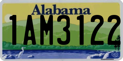 AL license plate 1AM3122