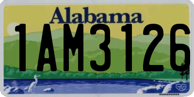 AL license plate 1AM3126