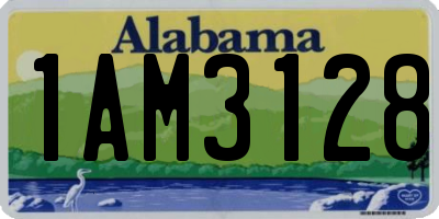 AL license plate 1AM3128