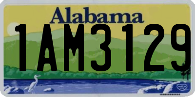 AL license plate 1AM3129
