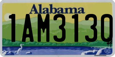 AL license plate 1AM3130