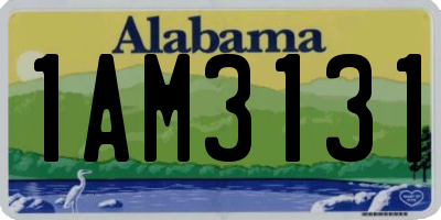 AL license plate 1AM3131